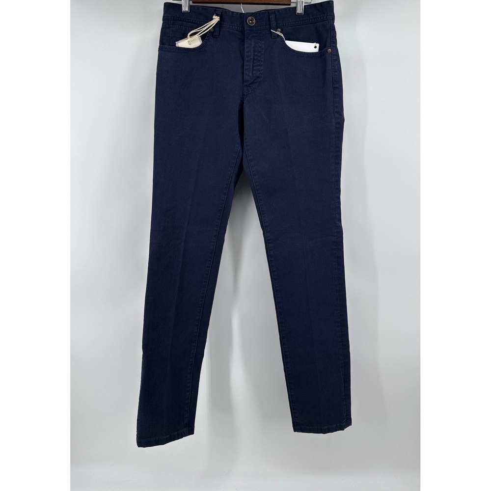 AT.P.CO Archives Essential Fit Mens Pants Size 30 Blue Garment Dyed A151FRED75